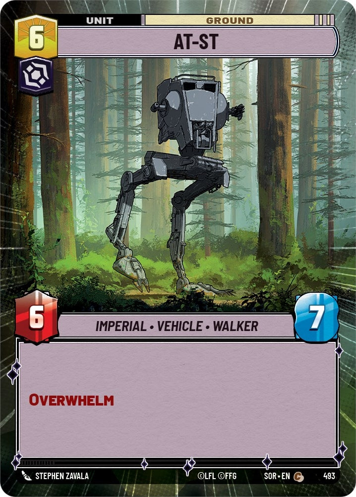 AT-ST (Hyperspace) (493) (SOR) - Star Wars: Unlimited Single