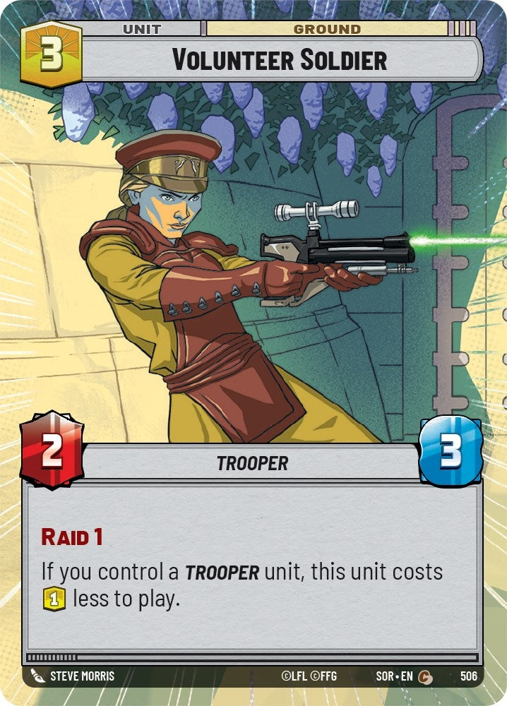 Volunteer Soldier (Hyperspace) (506) (SOR) - Star Wars: Unlimited Single