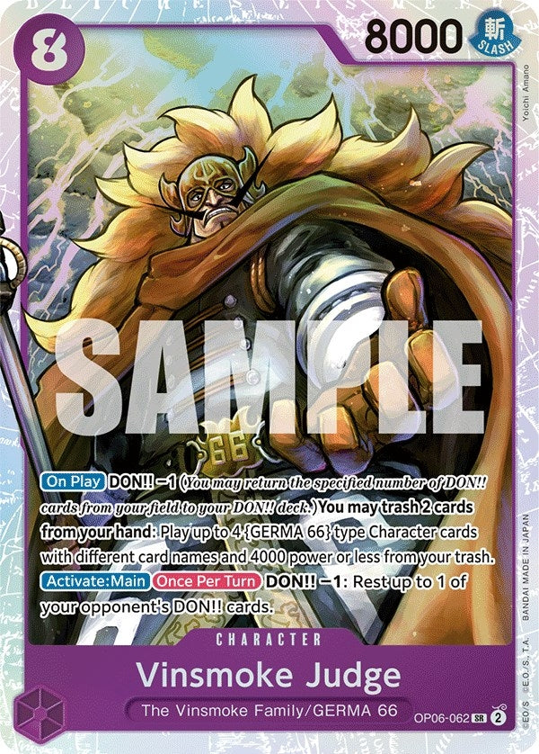 Vinsmoke Judge (6062) (OP06) - One Piece Card Game Single