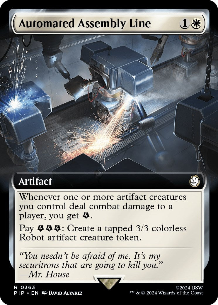 Image for Automated Assembly Line (Extended Art) (363) (Universes Beyond: Fallout) - Magic: The Gathering
