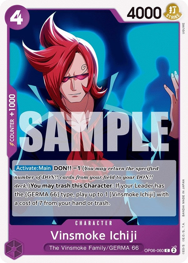 Vinsmoke Ichiji (060) (6060) (OP06) - One Piece Card Game Single