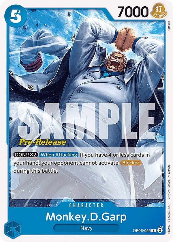 Monkey.D.Garp (6055) (OP06 PRE) - One Piece Card Game Single