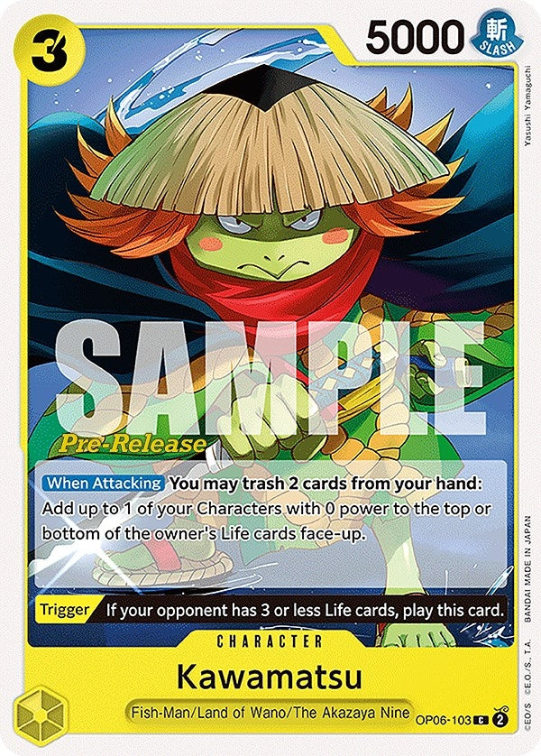 Kawamatsu (6103) (OP06 PRE) - One Piece Card Game Single