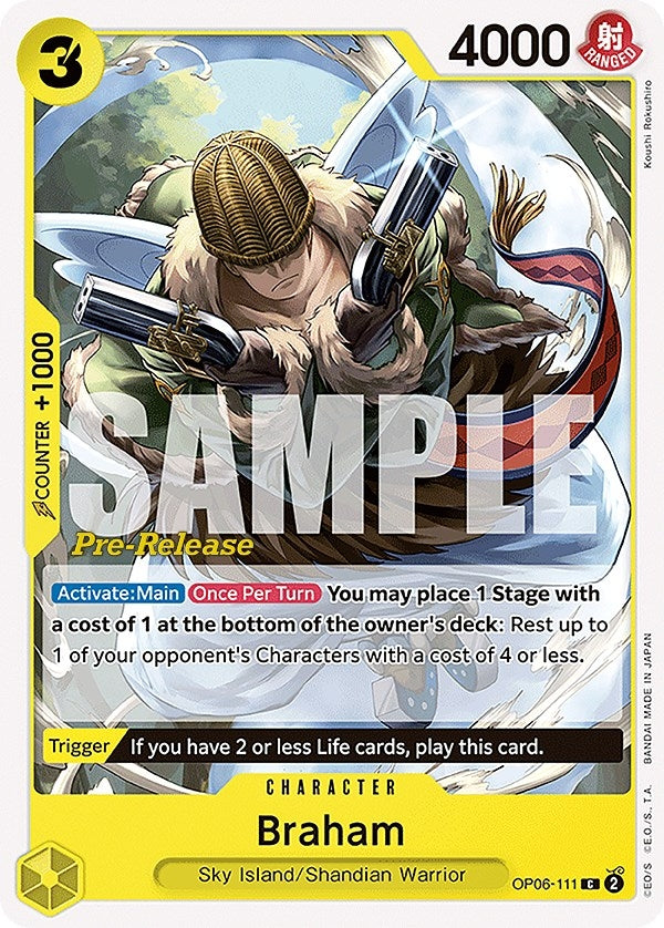 Braham (6111) (OP06 PRE) - One Piece Card Game Single