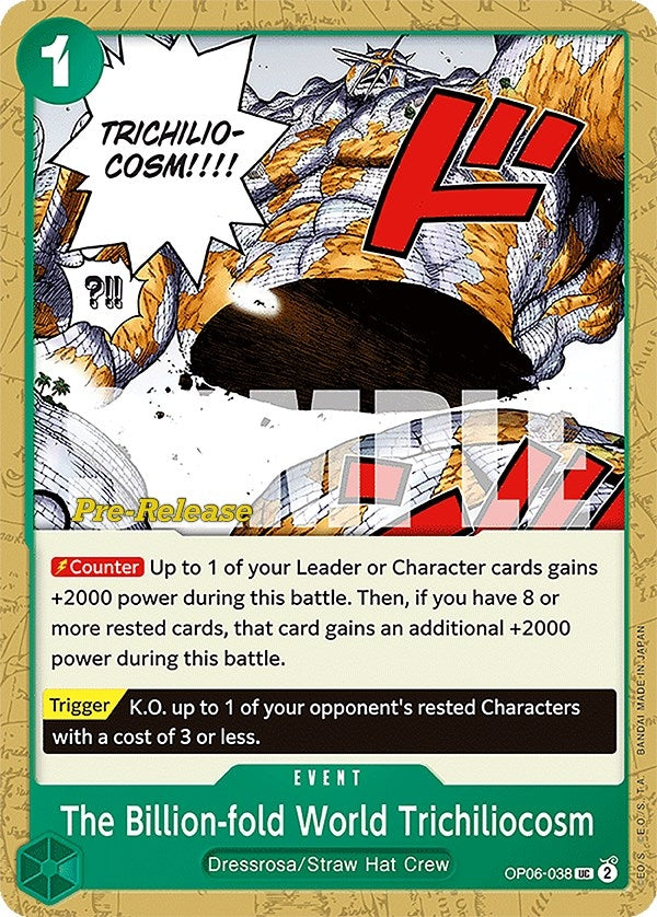 The Billion-fold World Trichiliocosm (6038) (OP06 PRE) - One Piece Card Game Single
