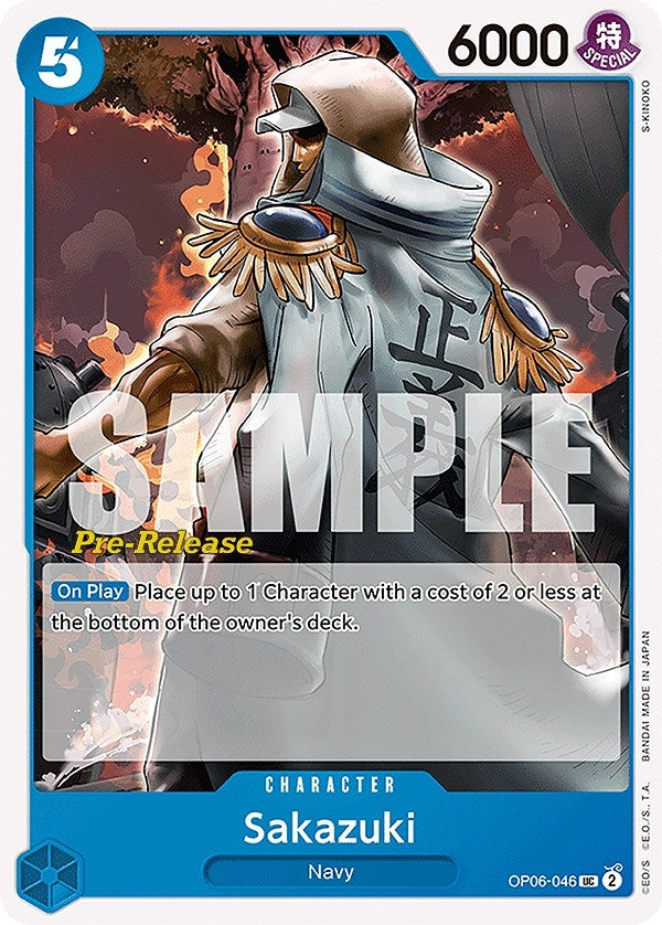 Sakazuki (6046) (OP06 PRE) - One Piece Card Game Single