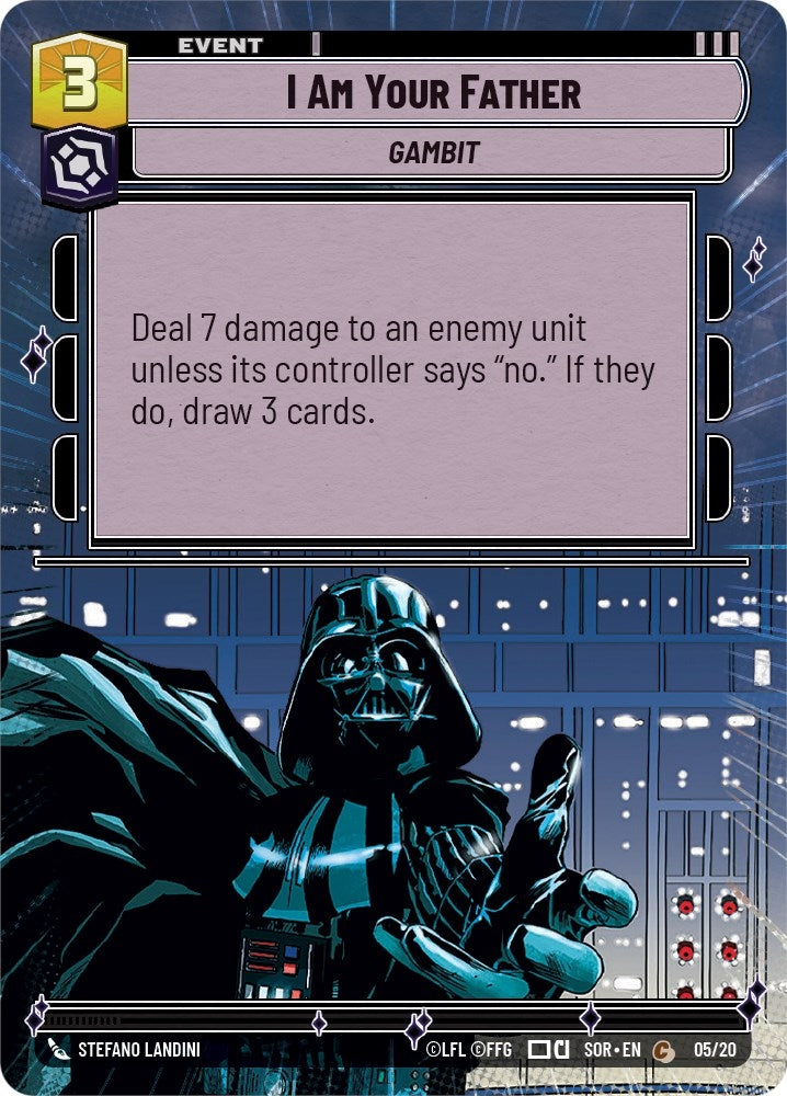 I Am Your Father (Hyperspace) (5) (SOR-WPP) - Star Wars: Unlimited Single