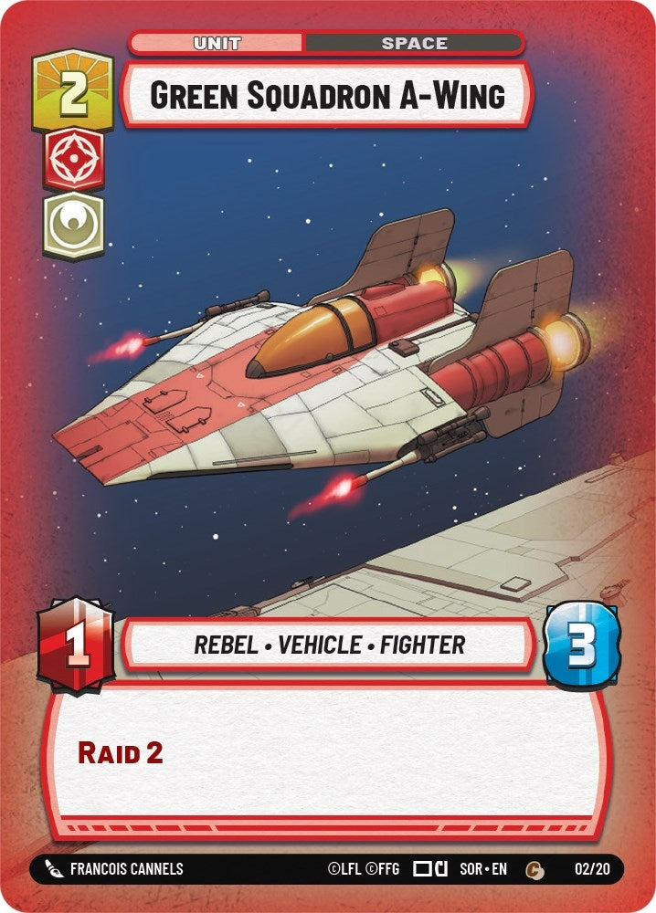 Green Squadron A-Wing (2) (SOR-WPP) - Star Wars: Unlimited Single