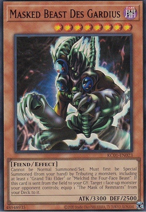 Masked Beast Des Gardius (1023) (KC01) - YuGiOh Single
