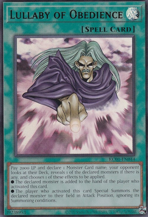 Lullaby of Obedience (1044) (KC01) - YuGiOh Single