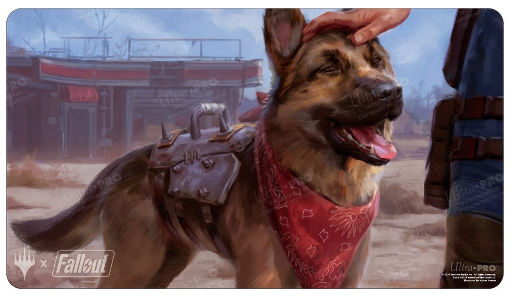 Fallout Dogmeat Ever Loyal Standard Gaming Playmat for Magic: The Gathering - Playmats Sealed