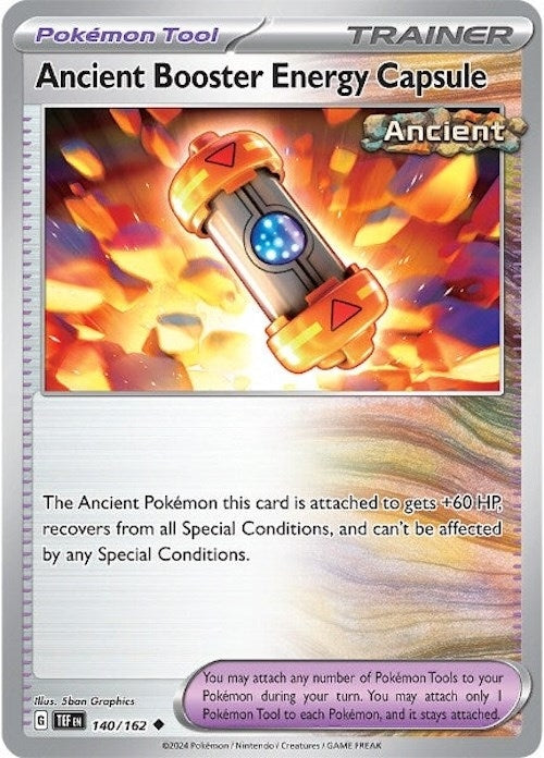 Ancient Booster Energy Capsule (140/162) (TEF) - Pokemon Single