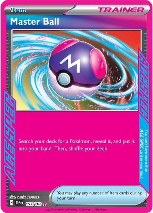 Master Ball (153/162) (TEF) - Pokemon Single