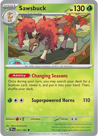 Sawsbuck - 017/162 (017/162) (TEF) - Pokemon Single