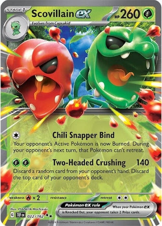 Scovillain ex (022/162) (TEF) - Pokemon Single