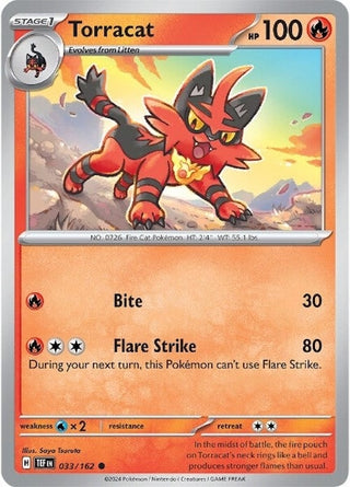 Torracat (033/162) (TEF) - Pokemon Single
