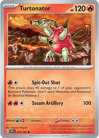 Image for Turtonator (035/162) (SV05: Temporal Forces) - Pokemon