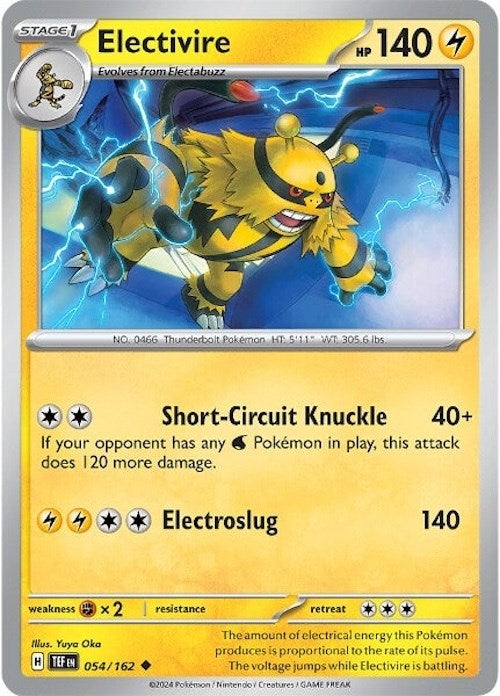 Electivire (054/162) (TEF) - Pokemon Single