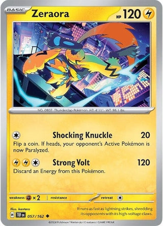Image for Zeraora (057/162) (SV05: Temporal Forces) - Pokemon