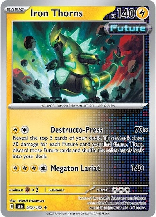 Iron Thorns (062/162) (TEF) - Pokemon Single