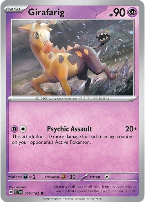 Girafarig (066/162) (TEF) - Pokemon Single