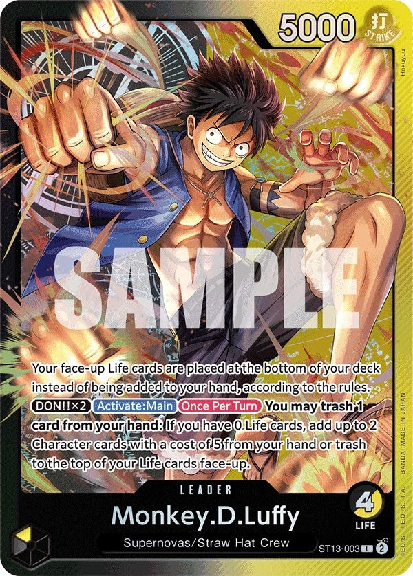 Monkey.D.Luffy (003) (13003) (ST-13) - One Piece Card Game Single