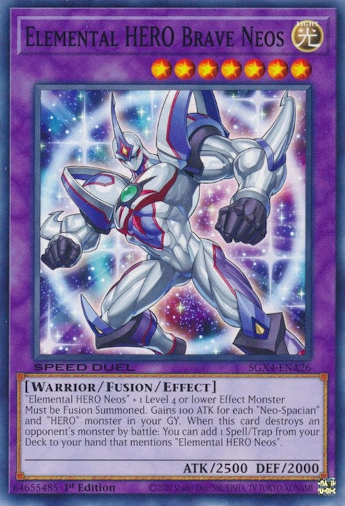 Elemental HERO Brave Neos (426) (SGX4) - YuGiOh Single