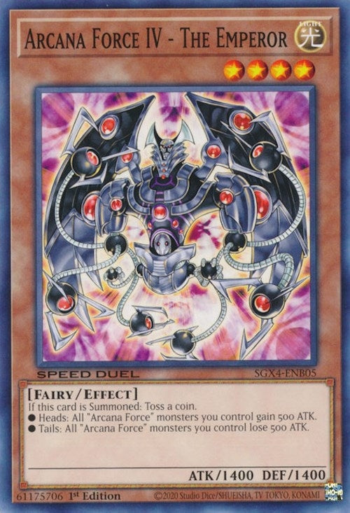 Arcana Force IV - The Emperor (405) (SGX4) - YuGiOh Single
