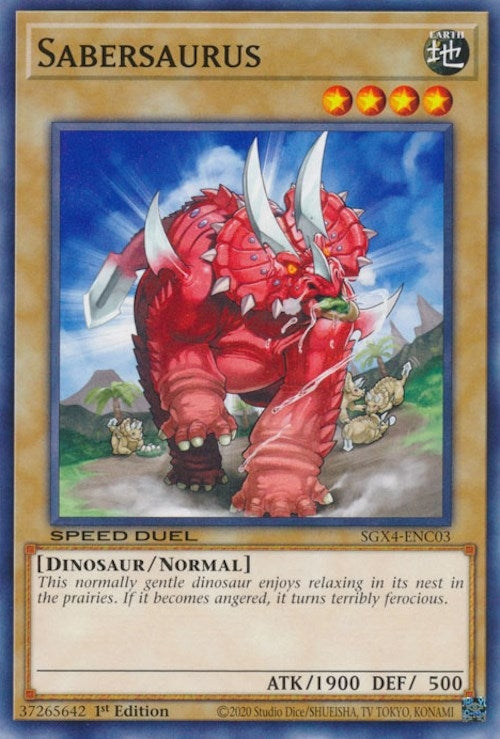 Sabersaurus (403) (SGX4) - YuGiOh Single