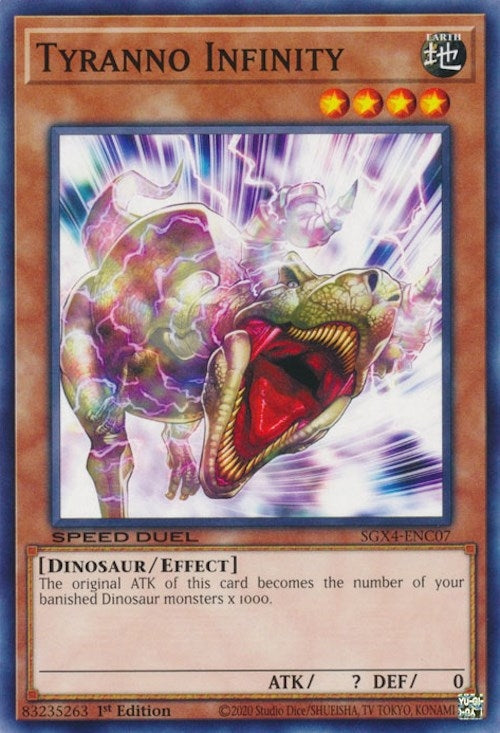 Tyranno Infinity (407) (SGX4) - YuGiOh Single