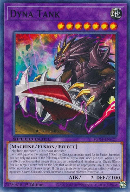 Dyna Tank (421) (SGX4) - YuGiOh Single