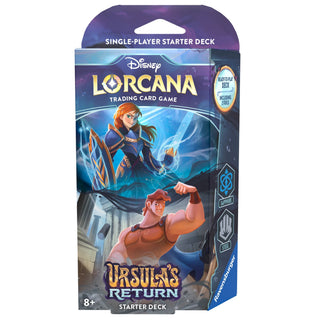 Disney Lorcana: Ursula’s Return Starter Deck (Sapphire & Steel) (4) - Disney Lorcana Sealed