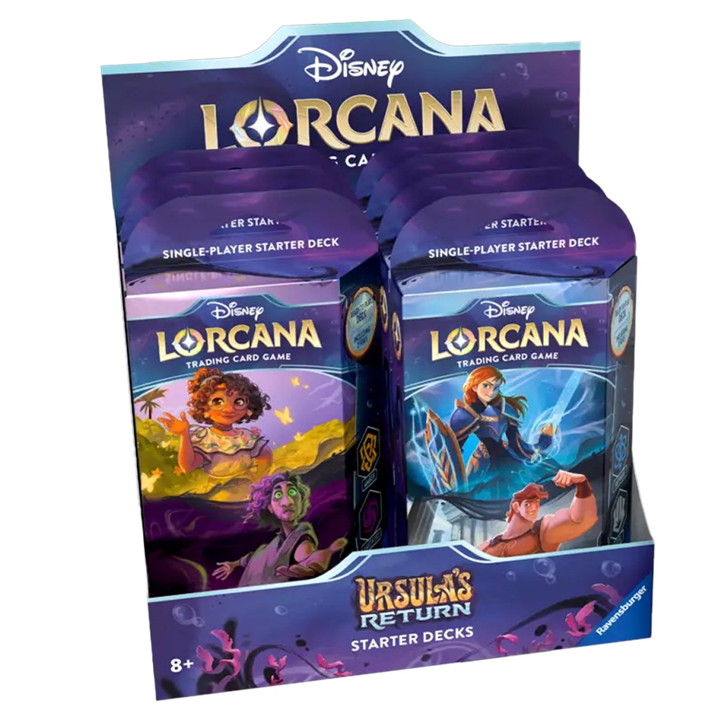Disney Lorcana: Ursula’s Return Starter Deck Display (4) - Disney Lorcana Sealed
