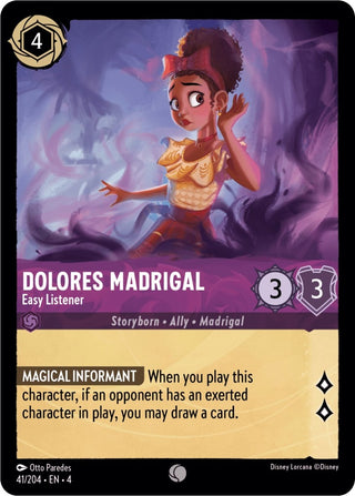 Dolores Madrigal - Easy Listener (41) (4) - Disney Lorcana Single