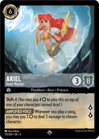 Ariel - Sonic Warrior (175) (4) - Disney Lorcana Single