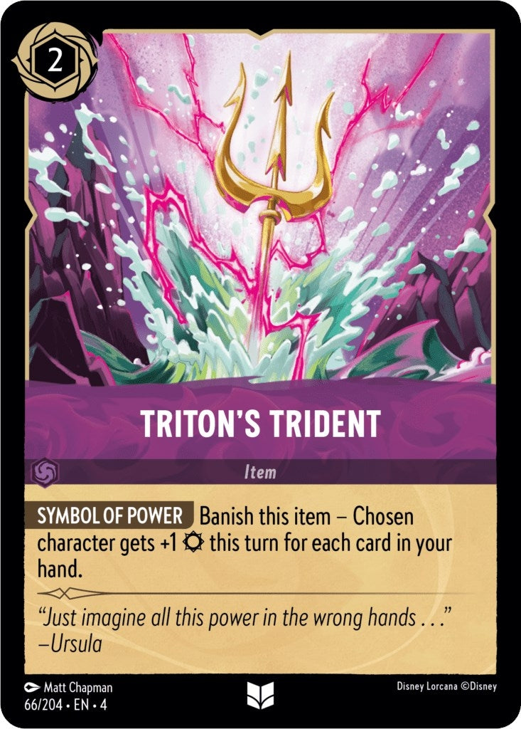 Triton’s Trident (66) (4) - Disney Lorcana Single