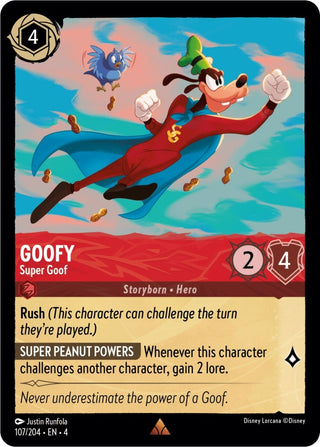 Goofy - Super Goof (107) (4) - Disney Lorcana Single