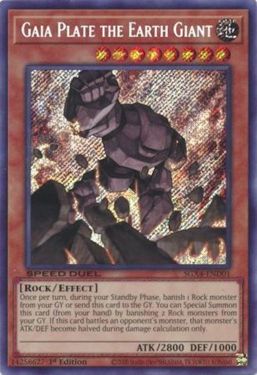 Gaia Plate the Earth Giant (Secret Rare) (401) (SGX4) - YuGiOh Single