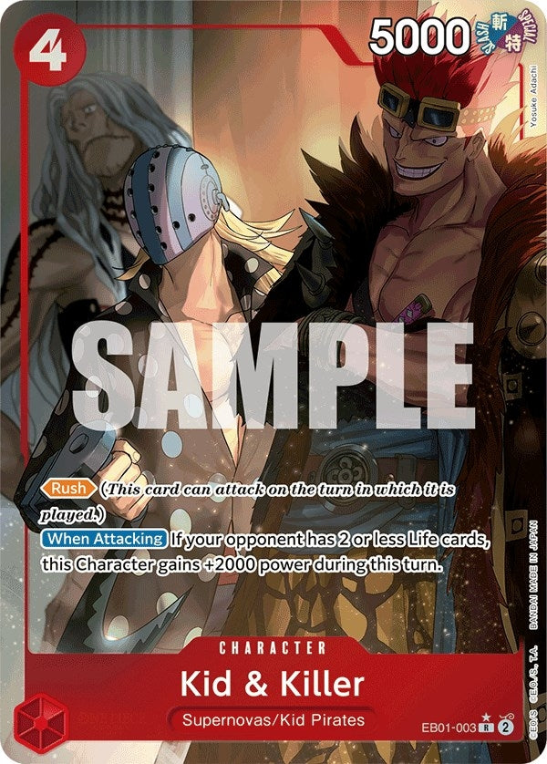 Kid & Killer (Alternate Art) (1003) (EB-01) - One Piece Card Game Single