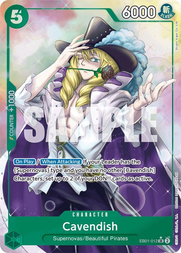 Cavendish (Alternate Art) (1012) (EB-01) - One Piece Card Game Single