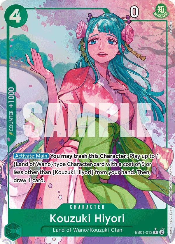 Kouzuki Hiyori (Alternate Art) (1013) (EB-01) - One Piece Card Game Single