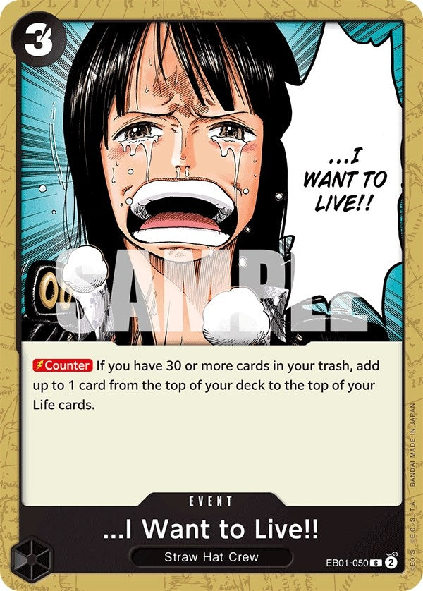 ...I Want to Live!! (1050) (EB-01) - One Piece Card Game Single