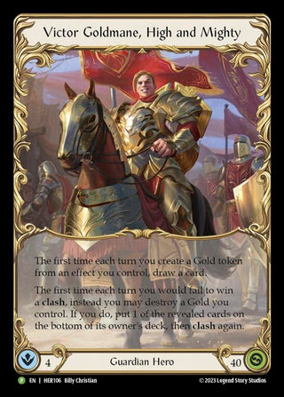 Image for Victor Goldmane, High and Mighty - HER106 (HER106) - Flesh and Blood TCG