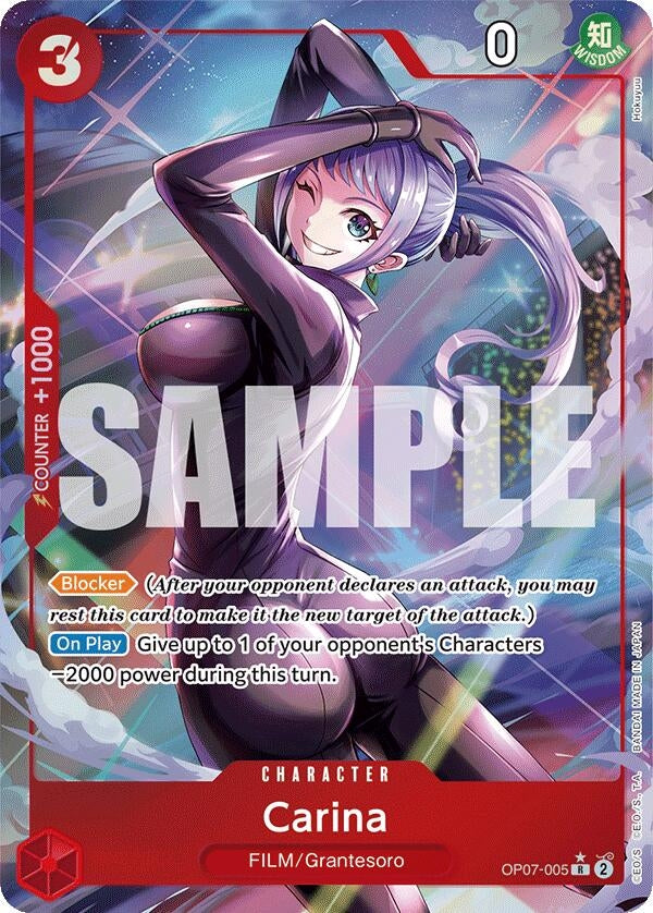 Carina (Parallel) (7005) (OP07) - One Piece Card Game Single