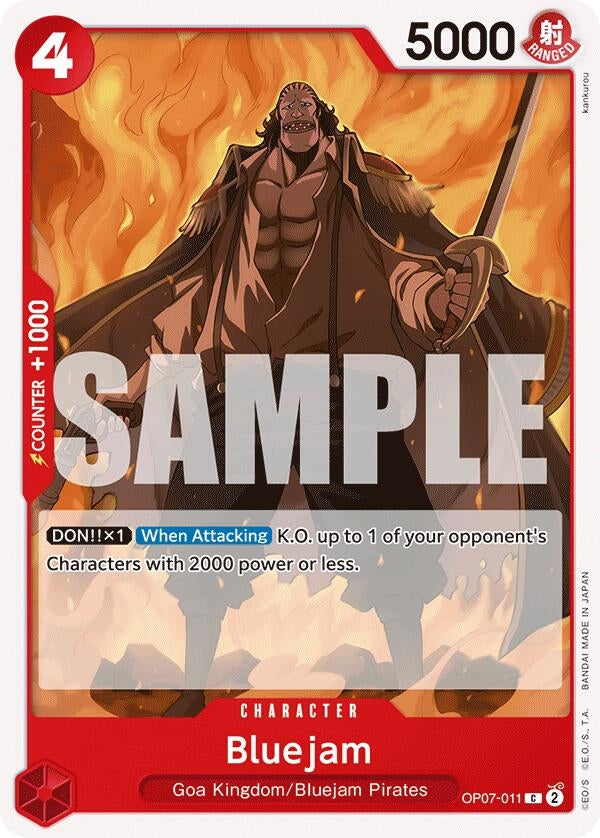 Bluejam (7011) (OP07) - One Piece Card Game Single