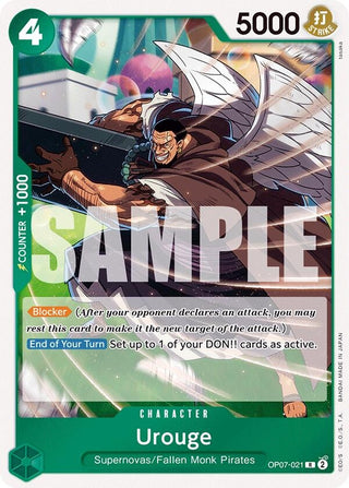 Urouge (7021) (OP07) - One Piece Card Game Single