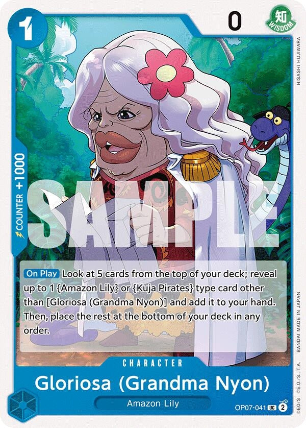 Gloriosa (Grandma Nyon) (7041) (OP07) - One Piece Card Game Single