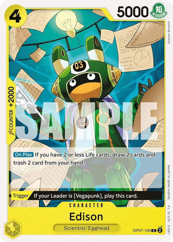 Edison (7100) (OP07) - One Piece Card Game Single