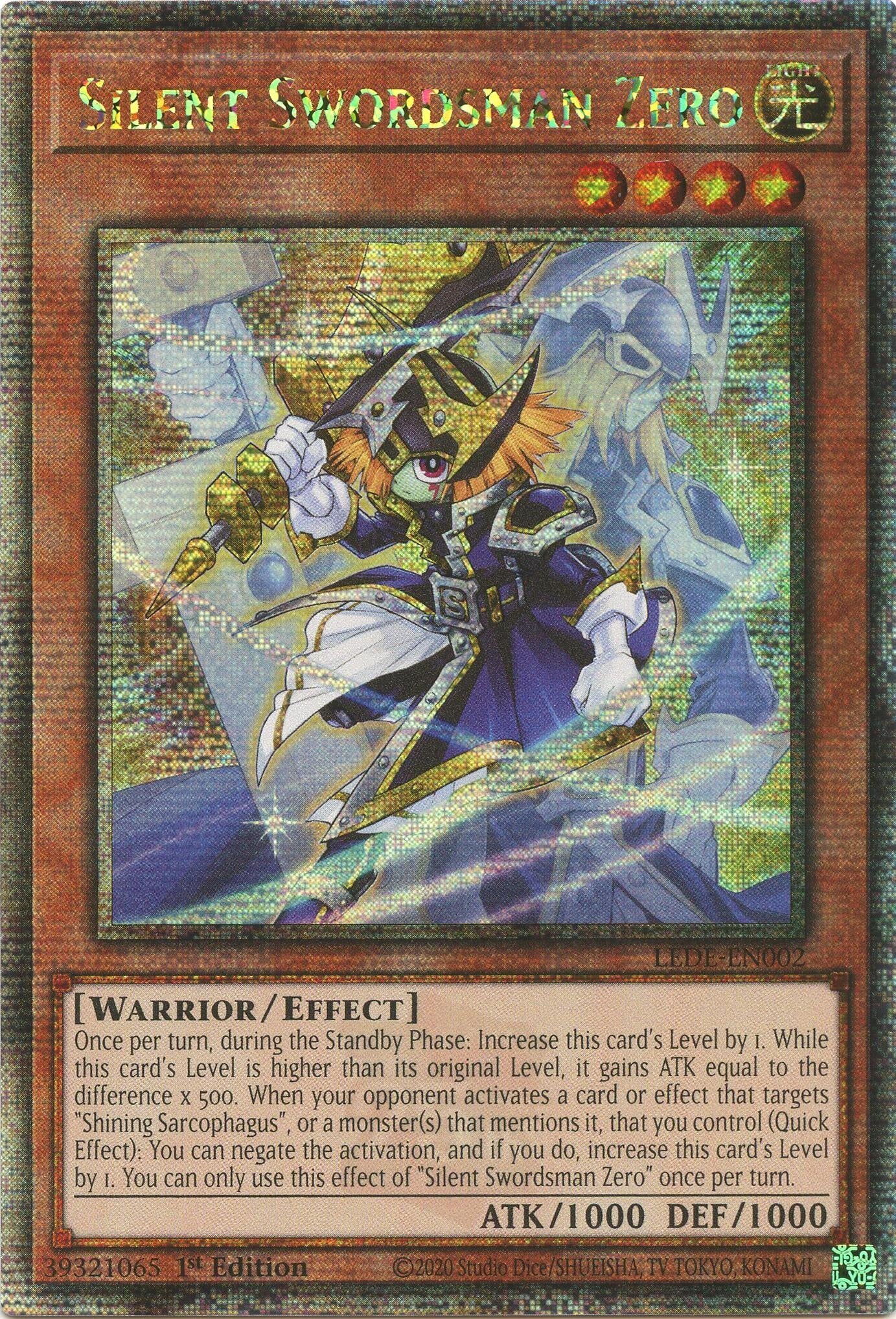 Silent Swordsman Zero (Quarter Century Secret Rare) (2) (LEDE) - YuGiOh Single
