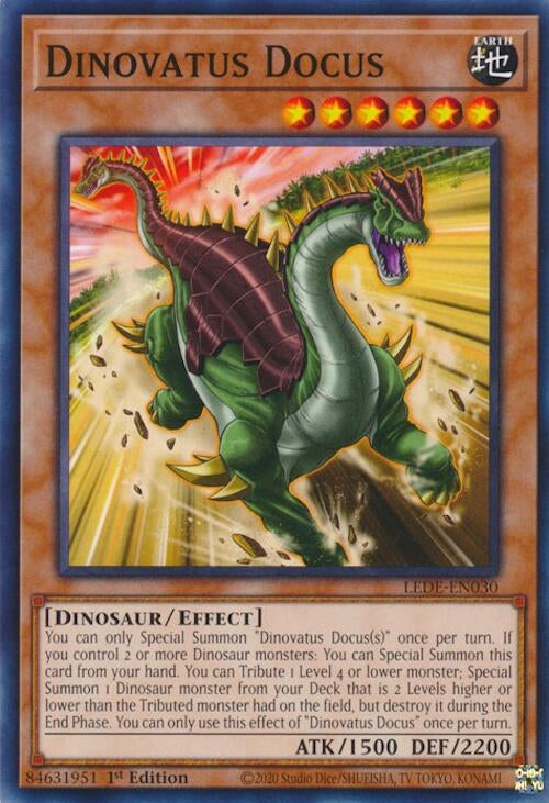 Dinovatus Docus (30) (LEDE) - YuGiOh Single